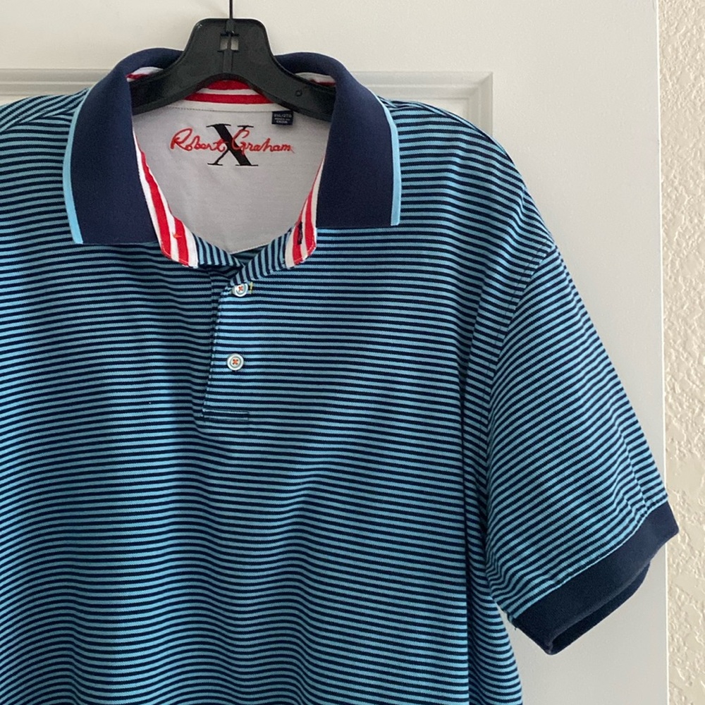 Robert Graham Polo Shirt Size XXL